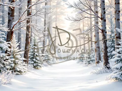 Fotopozadí - Cesta sněhová 1