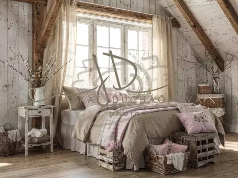 Fotopozadí - Jarní  pokoj v chalupě 10