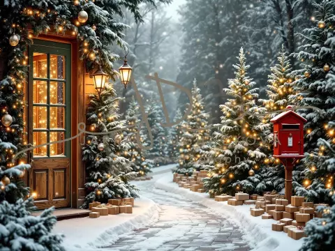 Fotopozadí - Vánoční se schránkou 10