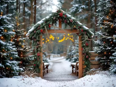 Fotopozadí - Brána v lese 11 Fotopozadí - Brána v lese 11