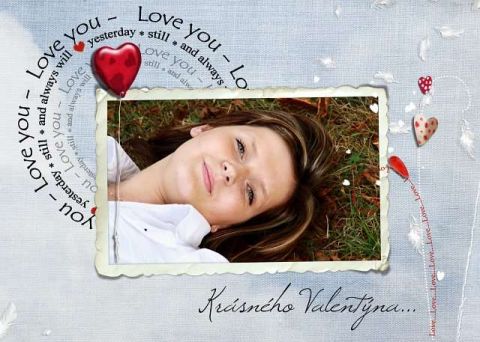 Valentýnská pohlednice s vaší FOTO! 2