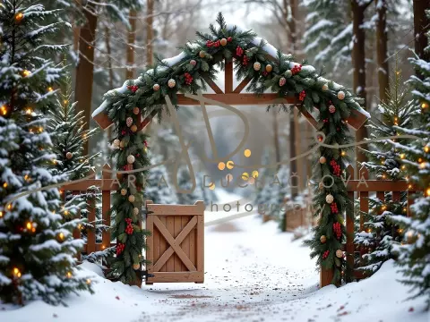 Fotopozadí - Brána v lese 13 Fotopozadí - Brána v lese 13