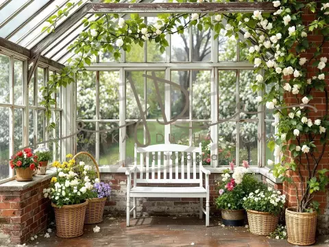 Fotopozadí - Jarní skleník 13 Fotopozadí - Jarní skleník 13