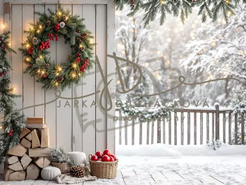 Fotopozadí - Zasněžená přírodní scéna 13 Fotopozadí - Zasněžená přírodní scéna 13