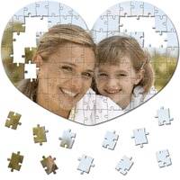 Puzzle obrázek tvar srdce - 100 dílků (rozměry 41x28,7 cm) s vaší FOTO