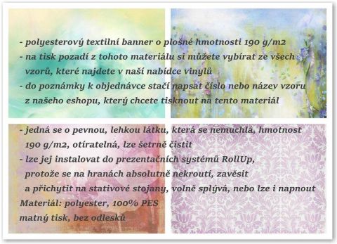 Textilní fotopozadí 190g m2