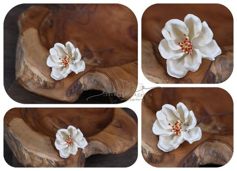 Květ bílý 20cm