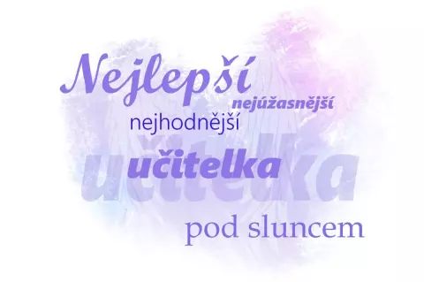 Hrneček s potiskem - Nejlepší učitelka - fialový