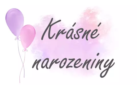 Hrneček s potiskem - Krásné narozeniny - růžové