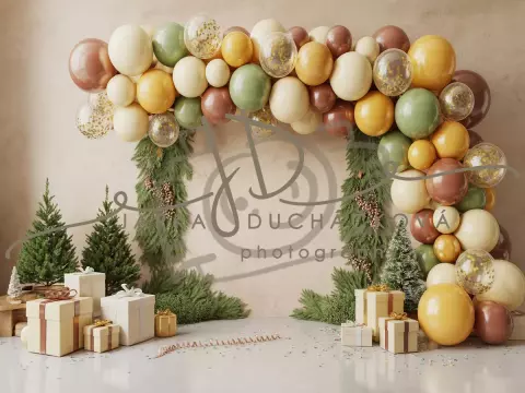 Fotopozadí - CHRISTMAS GARLAND 17