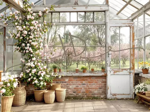 Fotopozadí - Jarní skleník 17 Fotopozadí - Jarní skleník 17