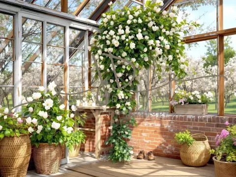 Fotopozadí - Jarní skleník 18 Fotopozadí - Jarní skleník 18