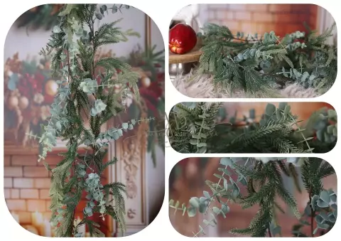 Girlanda zelená přírodní Girlanda zelená přírodní