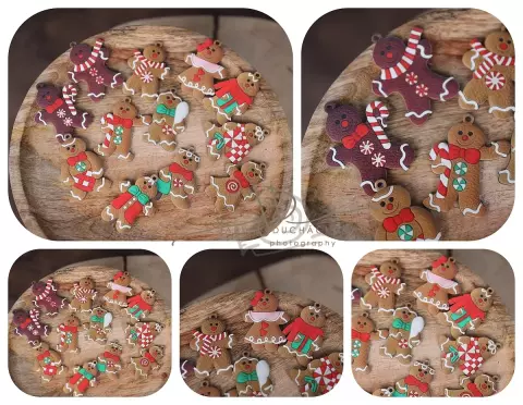 Ozdoby  - Perníčci - mix 12ks