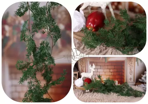 Girlanda tmavě zelená Girlanda tmavě zelená