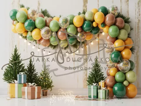 Fotopozadí - CHRISTMAS GARLAND 2