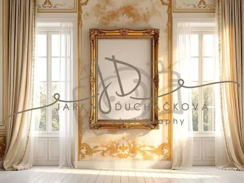 Fotopozadí - Stěna se zlatem 2