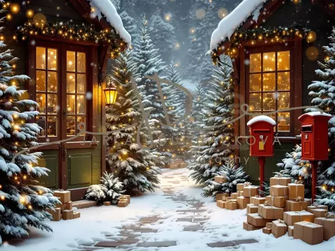 Fotopozadí - Vánoční se schránkou 2