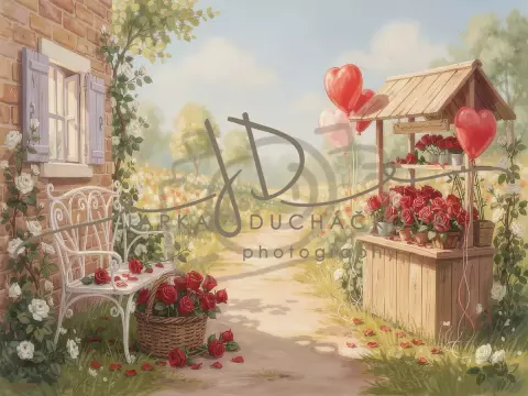 Zahrada s růžemi 2