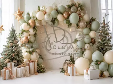 Fotopozadí - CHRISTMAS GARLAND 20