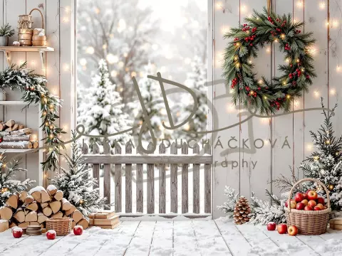 Fotopozadí - Zasněžená přírodní scéna 21 Fotopozadí - Zasněžená přírodní scéna 21