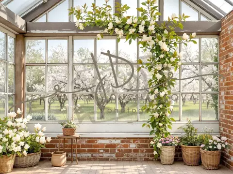 Fotopozadí - Jarní skleník 22 Fotopozadí - Jarní skleník 22