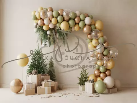 Fotopozadí - CHRISTMAS GARLAND 24