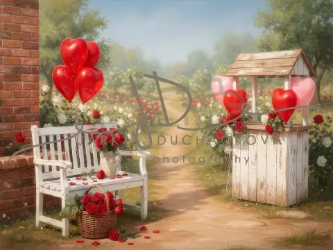 Zahrada s růžemi 25