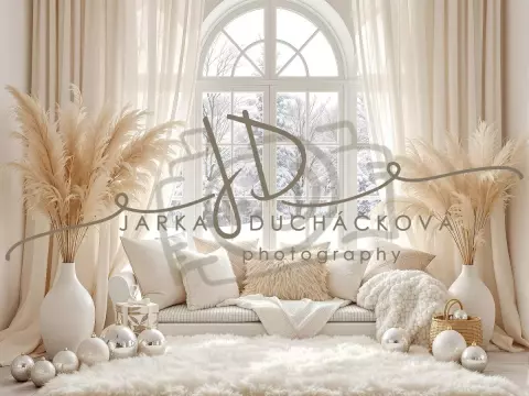 Fotopozadí - Bílá scéna zimní 26 Fotopozadí - Bílá scéna zimní 26