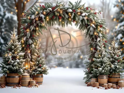 Fotopozadí - Brána v lese 28 Fotopozadí - Brána v lese 28