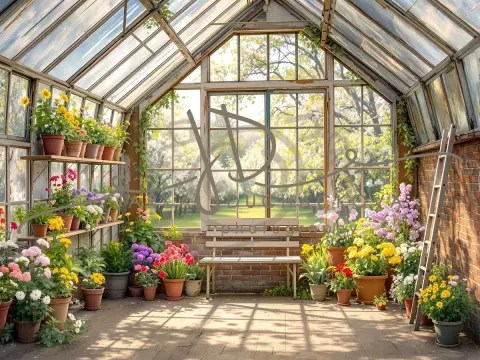 Fotopozadí - Jarní skleník 3 Fotopozadí - Jarní skleník 3
