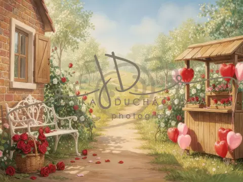 Zahrada s růžemi 3