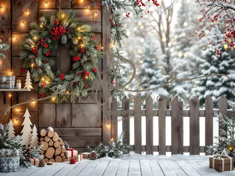 Fotopozadí - Zasněžená přírodní scéna 3 Fotopozadí - Zasněžená přírodní scéna 3