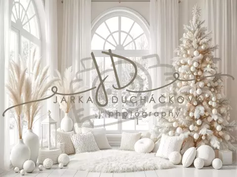 Fotopozadí - Bílá scéna zimní 30 Fotopozadí - Bílá scéna zimní 30