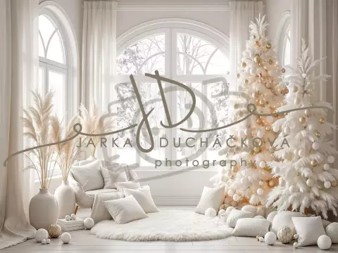 Fotopozadí - Bílá scéna zimní 31 Fotopozadí - Bílá scéna zimní 31