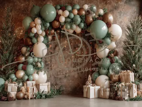Fotopozadí - CHRISTMAS GARLAND 31