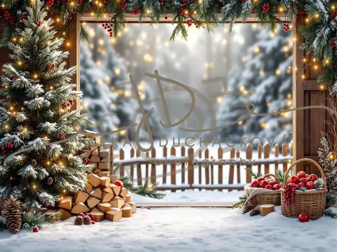 Fotopozadí - Zasněžená přírodní scéna 36 Fotopozadí - Zasněžená přírodní scéna 36