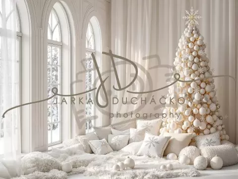 Fotopozadí - Bílá scéna zimní 39 Fotopozadí - Bílá scéna zimní 39