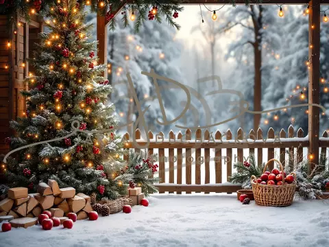 Fotopozadí - Zasněžená přírodní scéna 43 Fotopozadí - Zasněžená přírodní scéna 43