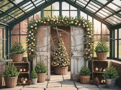Fotopozadí - CHRISTMAS VINTAGE 494
