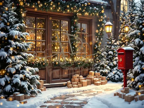 Fotopozadí - Vánoční se schránkou 5