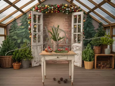 Fotopozadí - CHRISTMAS VINTAGE 526