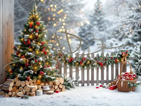 Fotopozadí - Zasněžená přírodní scéna 54 Fotopozadí - Zasněžená přírodní scéna 54