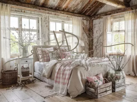 Fotopozadí - Jarní  pokoj v chalupě 6