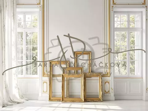 Fotopozadí - Stěna se zlatem 6