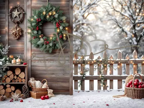 Fotopozadí - Zasněžená přírodní scéna 9 Fotopozadí - Zasněžená přírodní scéna 9