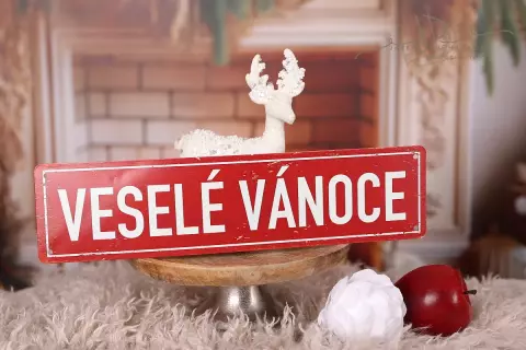 Tabulka plechová 30x10cm II.jakost