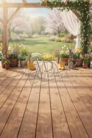 Jarní scéna s květinami SPOJENÁ 8