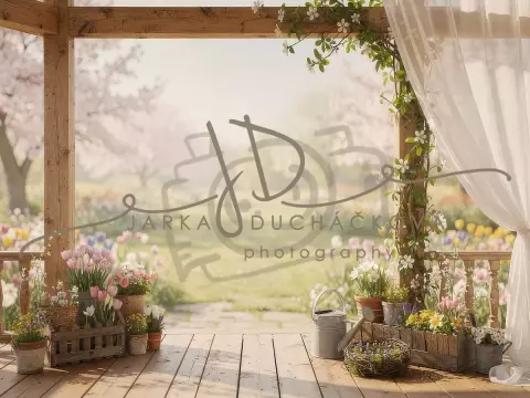 Jarní terasa květinová 25