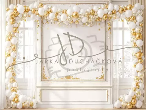 NAROZENINY - okna s balonky 1